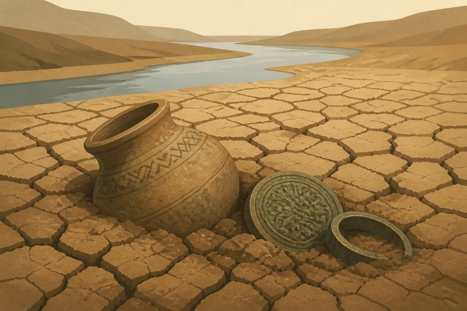 Photos Show Relics Unearthed by Europe's Dried Rivers