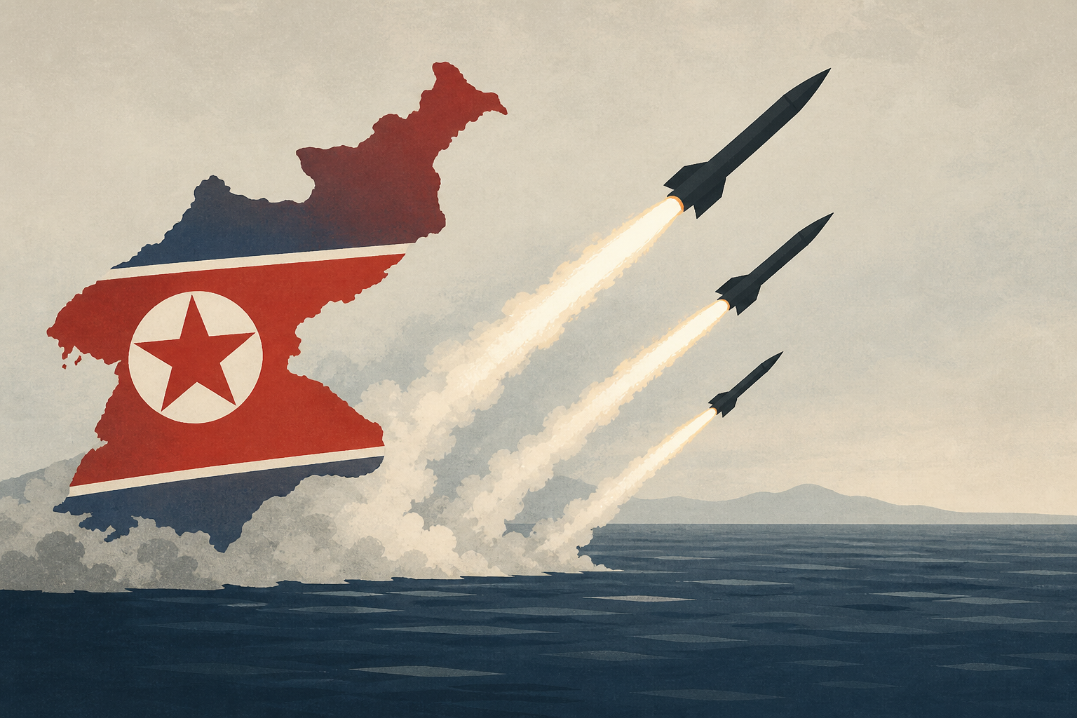 North Korea fires barrage of missiles toward the sea after dismissing overture from Trump