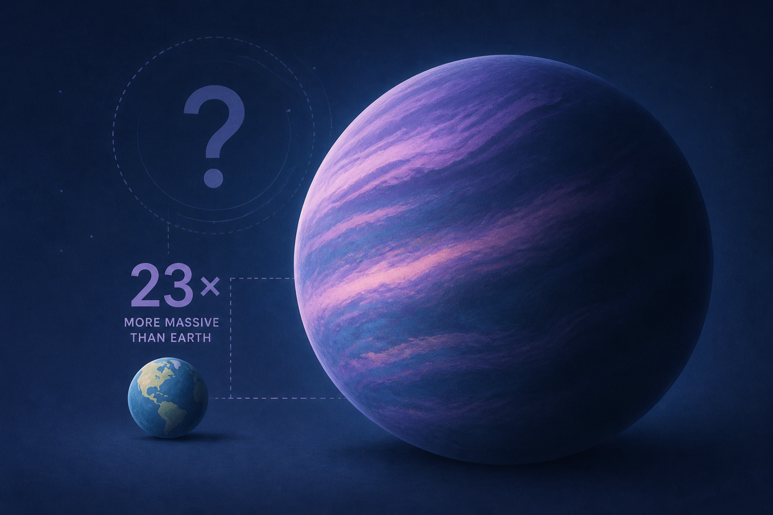 Mystery "mega-planet" 23 times more massive than Earth baffles scientists