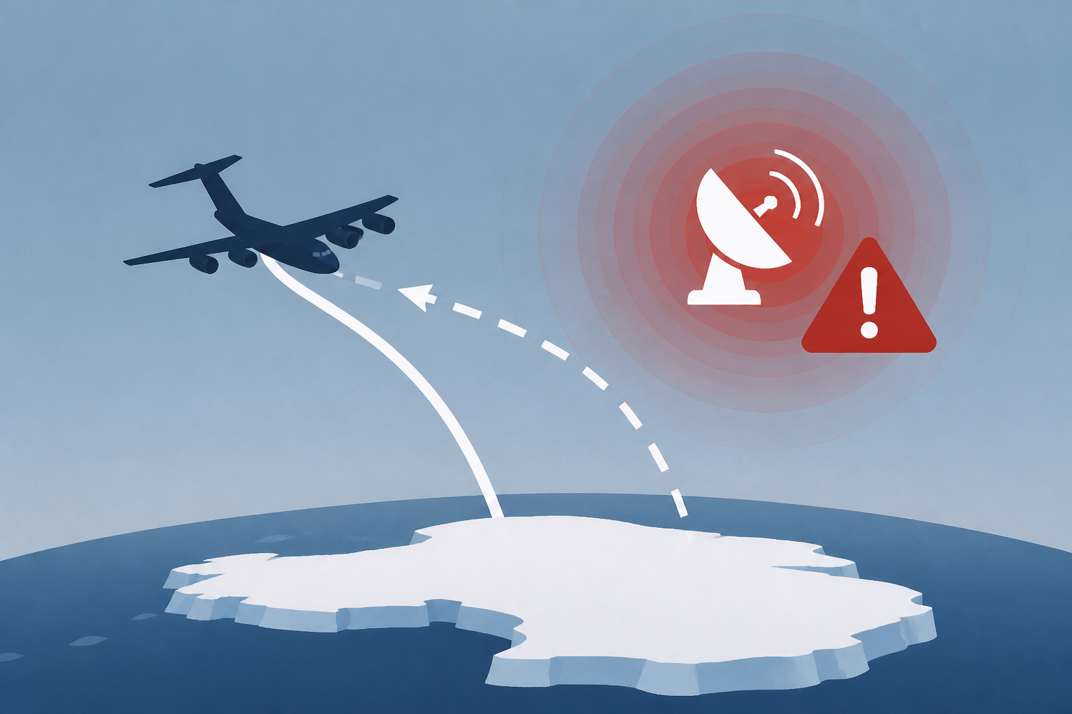 US Air Force flight to Antarctica turns back after Russian hazardous space activity warning