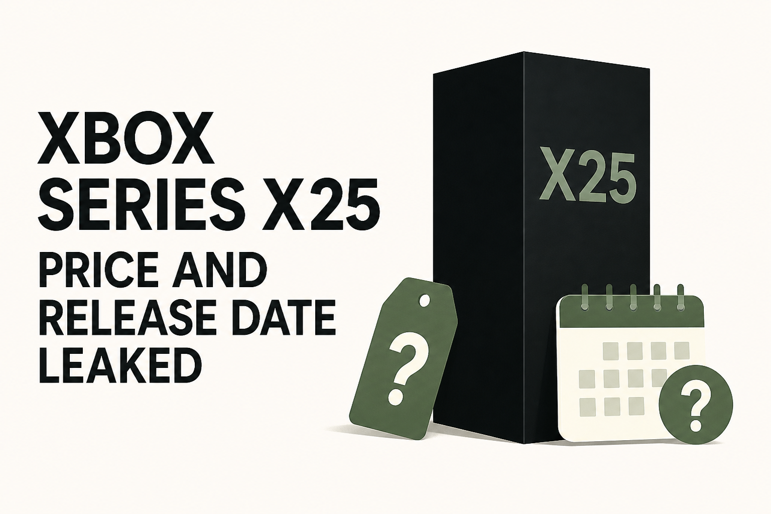 Xbox Series X25 price and release date leaked