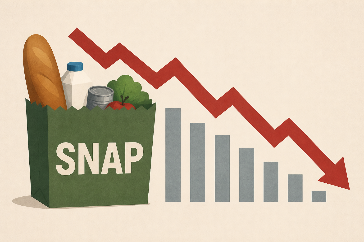 SNAP food aid enrollment plummets as changes kick in