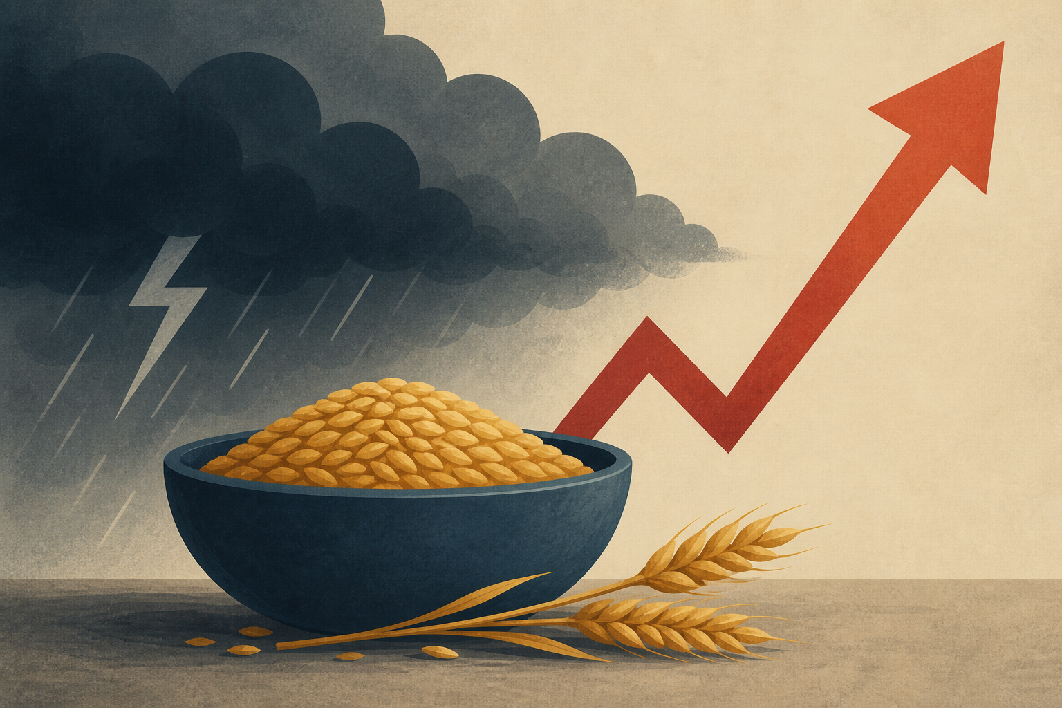 'Perfect storm' brews for global food supply as grain prices soar