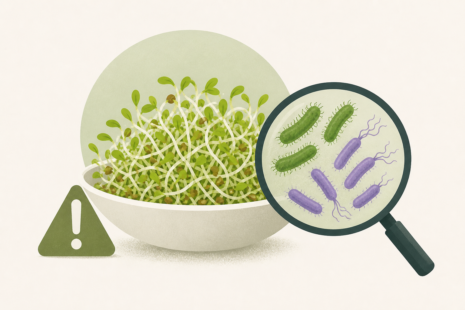 Alfalfa sprouts linked to reported illnesses from 2 different bacteria