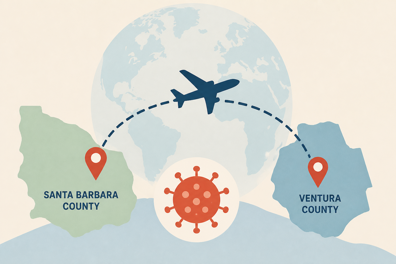 Measles Cases in Santa Barbara and Ventura Counties Linked to Same International Flight