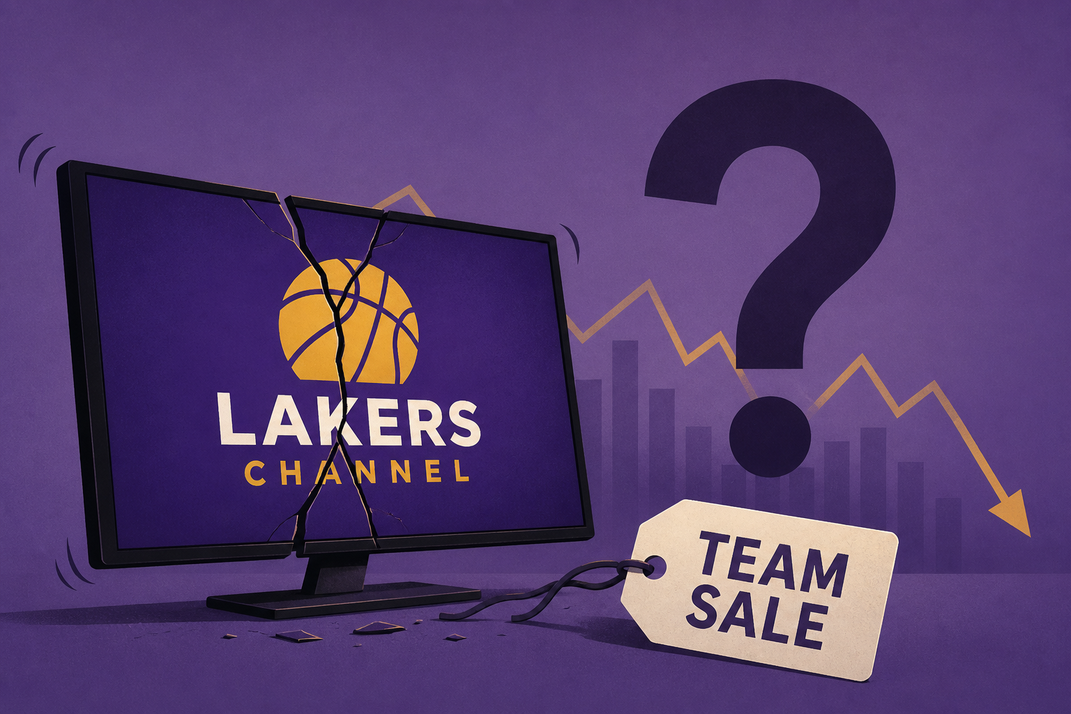 Shaky future of Spectrum's Lakers channel adds more drama to the team's sale