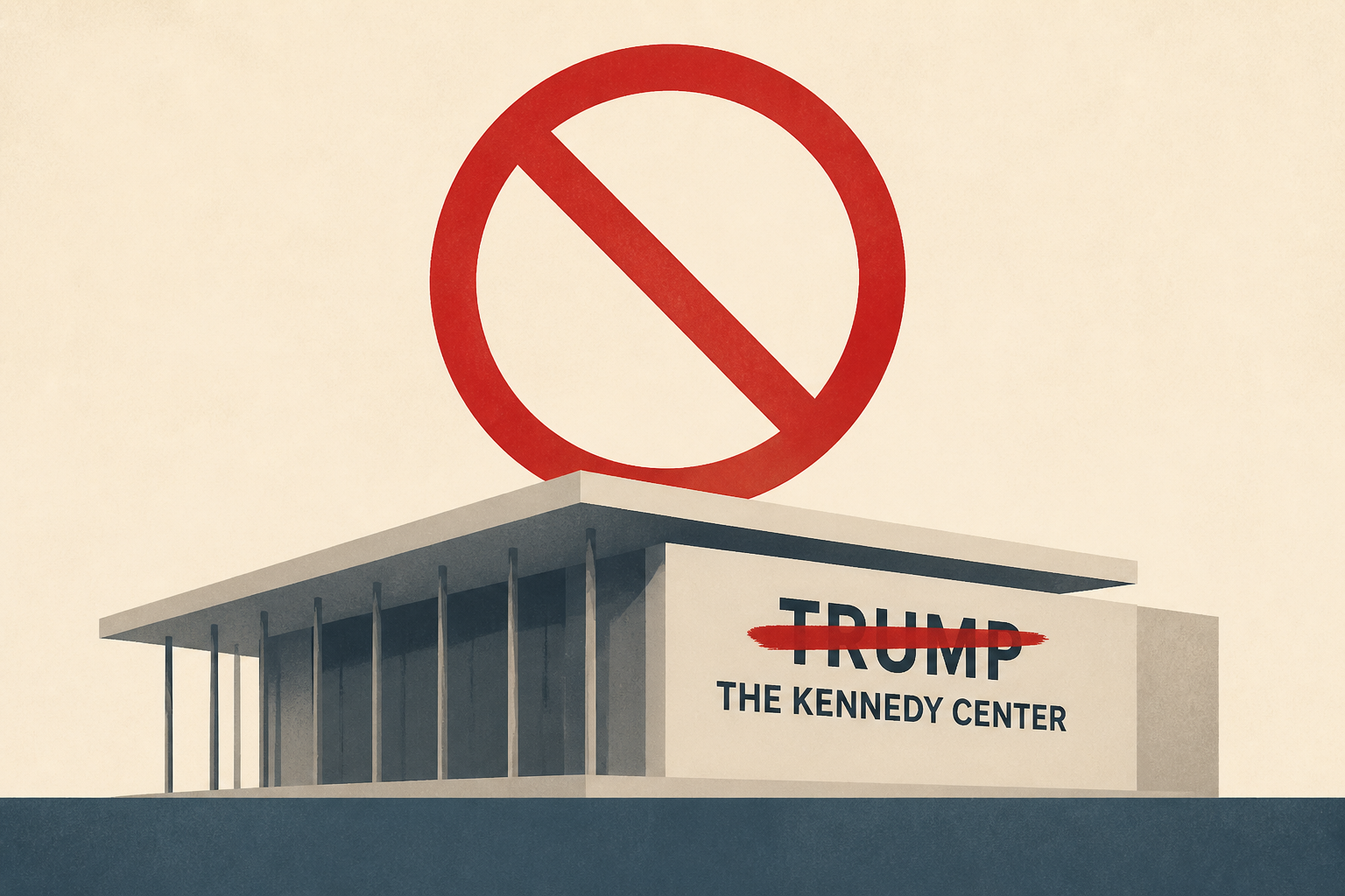 Emergency request aims to keep Trump’s name off Kennedy Center : NPR