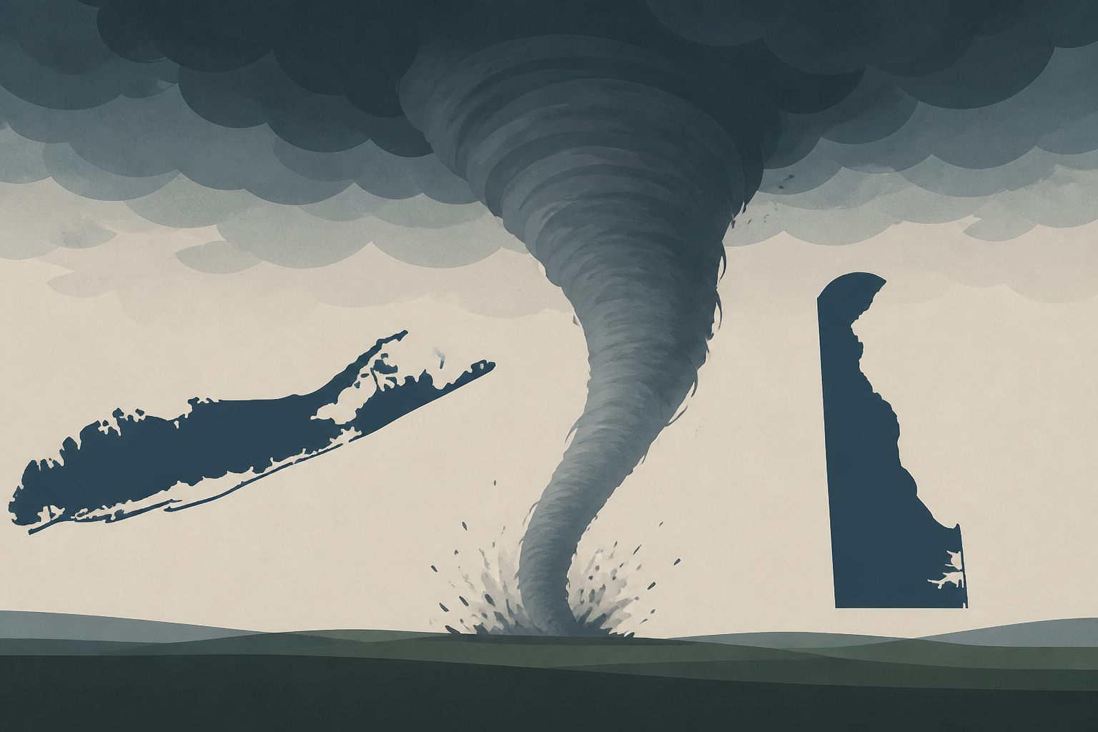 Tornadoes pummel New York’s Long Island and Delaware capital