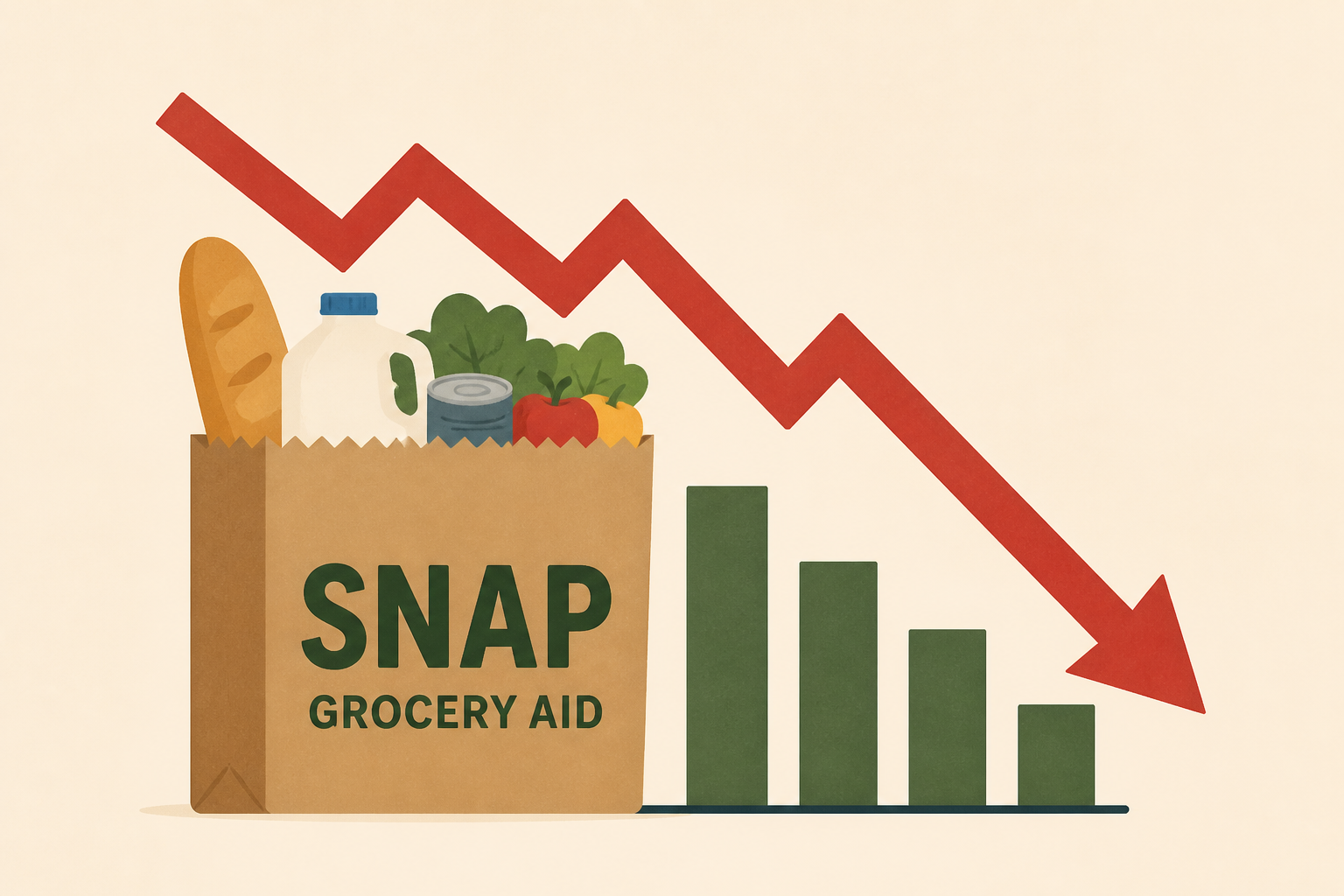 Enrollment in SNAP grocery aid is dropping faster than expected