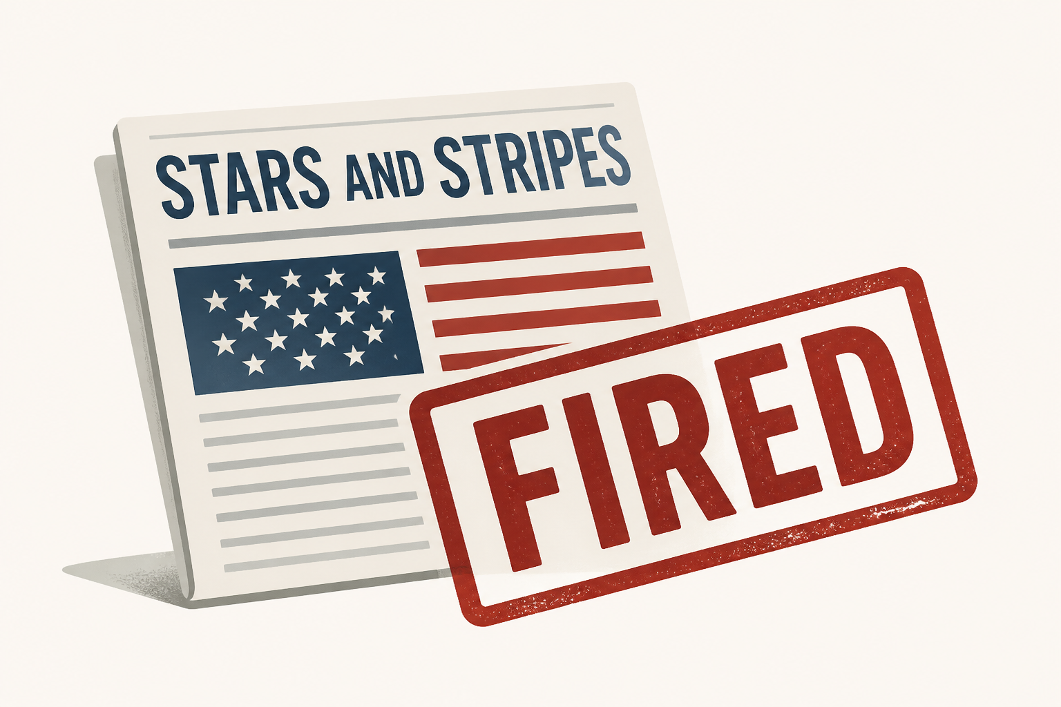 Stars and Stripes editor says he has been fired for insubordination