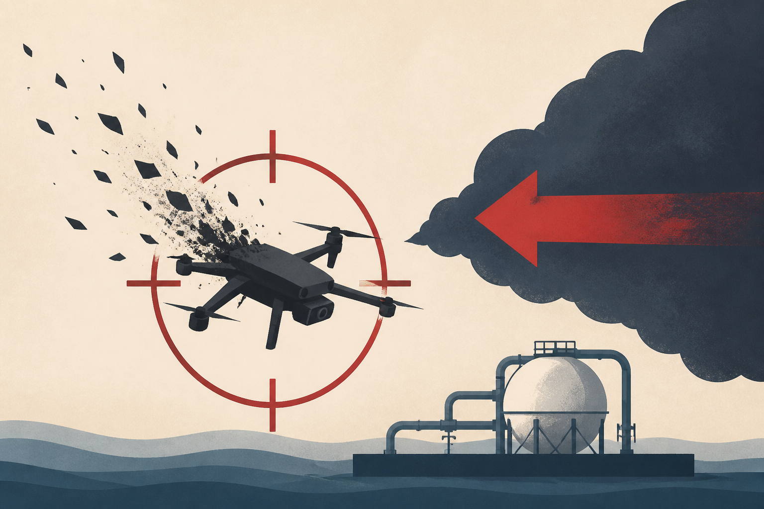 Romania destroys drone near gas project, blames Russia