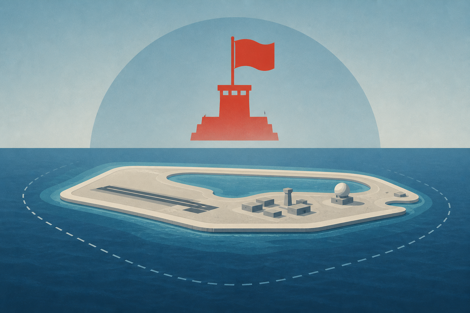 China’s Massive New Artificial Island In The South China Sea Emerges, Primed For Militarization