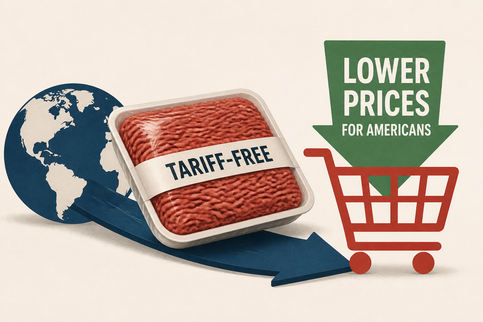 Trump allows tariff-free ground beef imports to lower prices for Americans