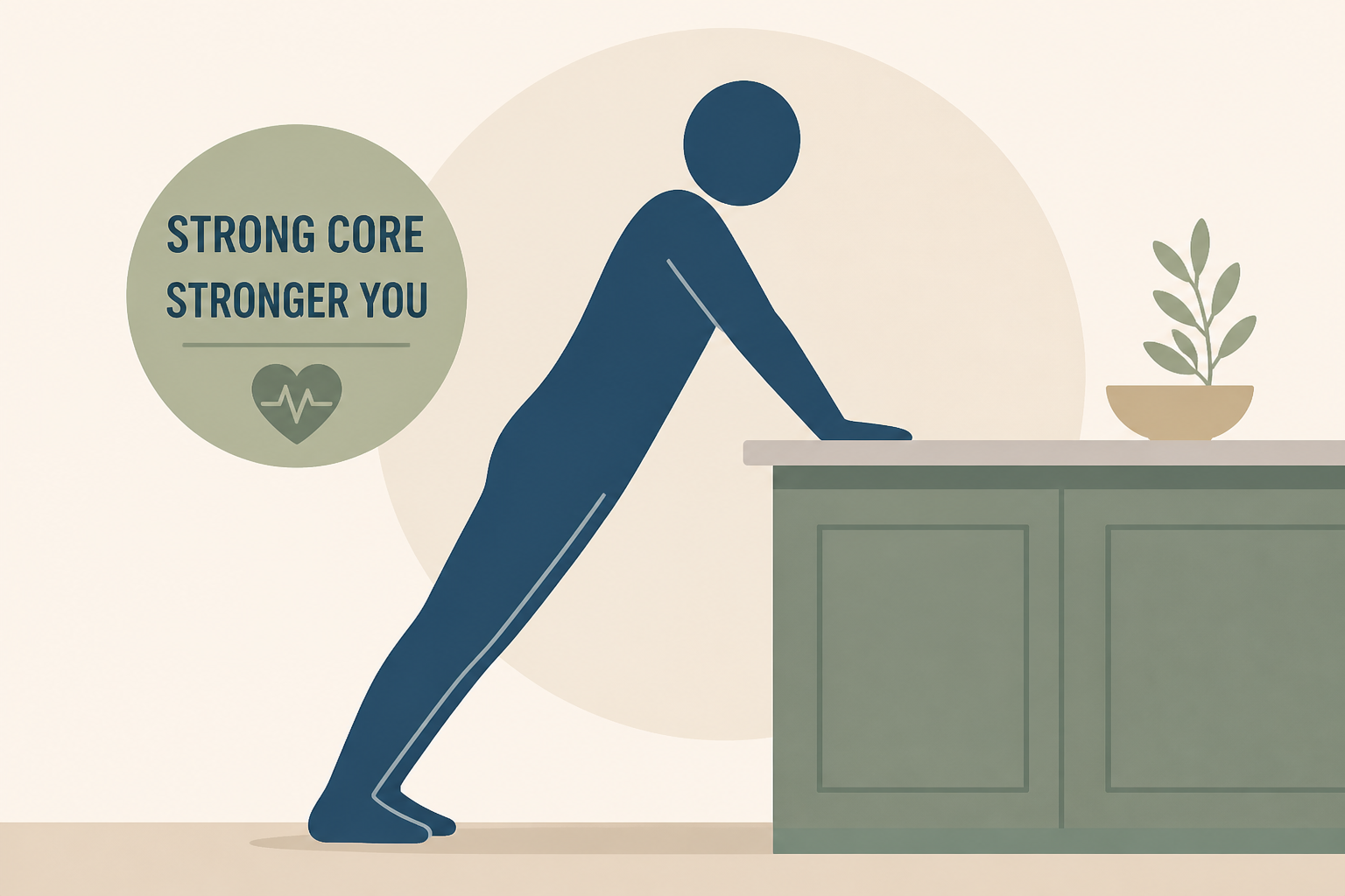 Kitchen-Counter Exercises for Core Strength After 60