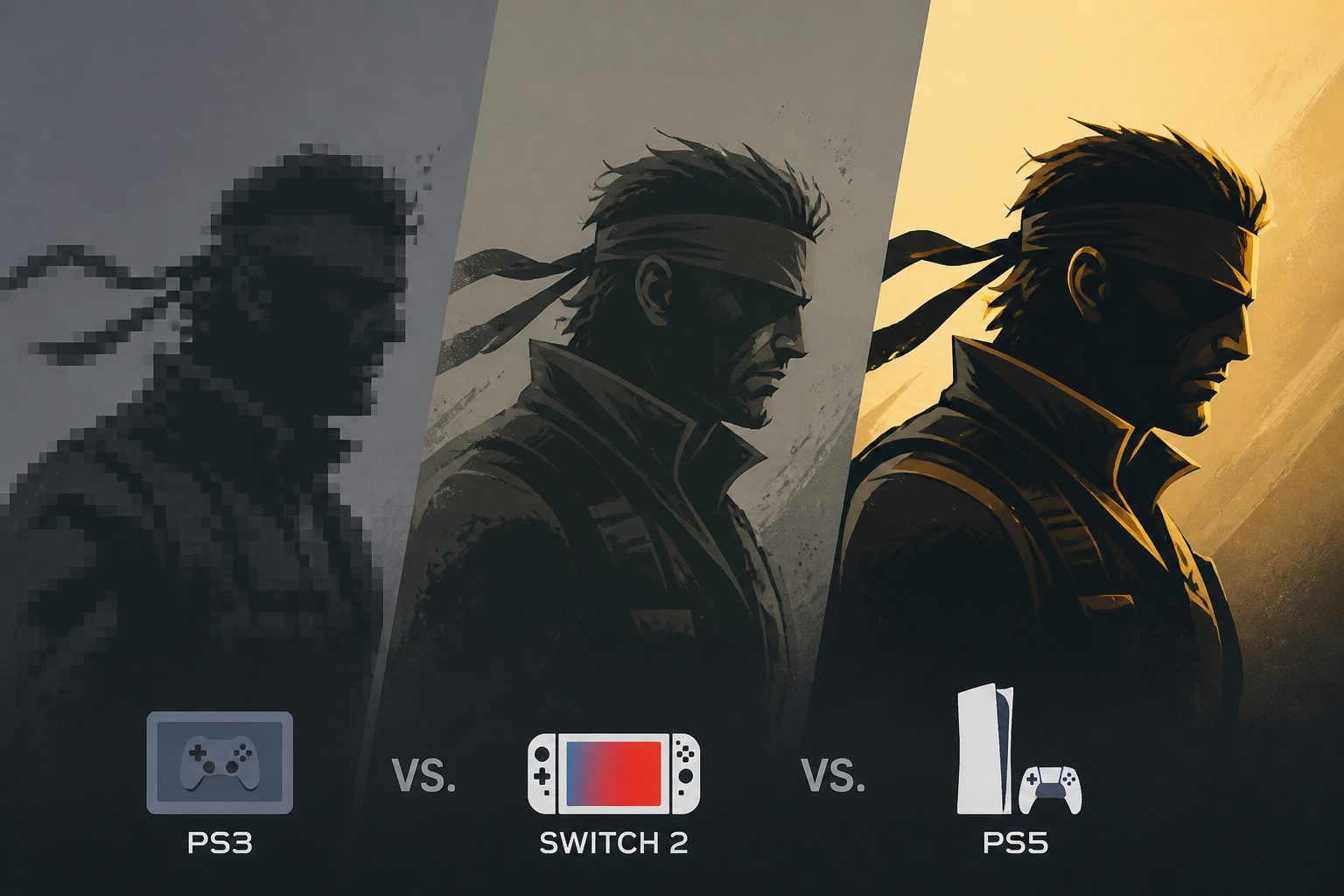 Video: Metal Gear Solid 4 Nintendo Switch 2 vs. PS5 vs. PS3 graphics comparison