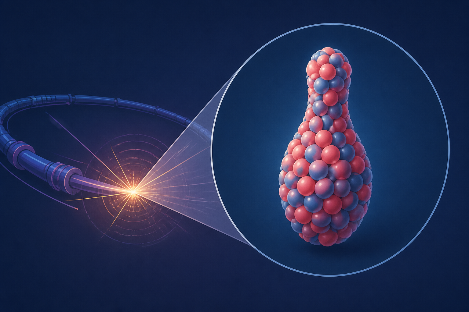 Large Hadron Collider Reveals an Atomic Nucleus Shaped Like a Bowling Pin