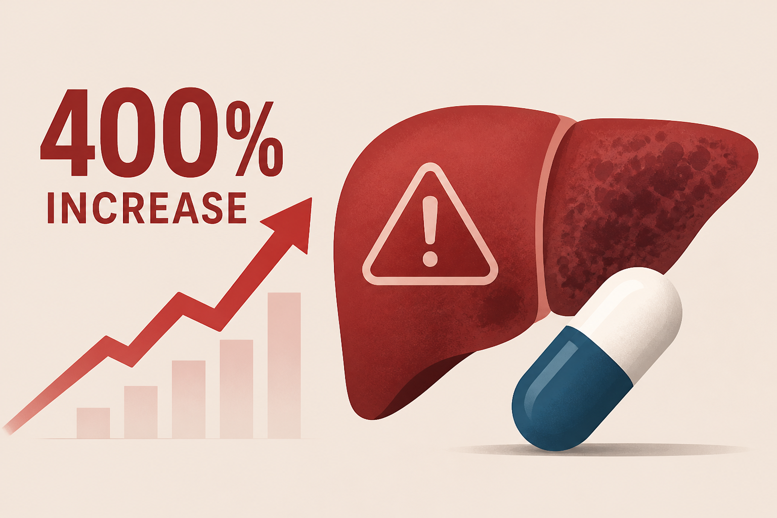 Scientists Warn of a Nearly 400% Increase in Toxic Liver Injuries - One Common Drug Leads the List