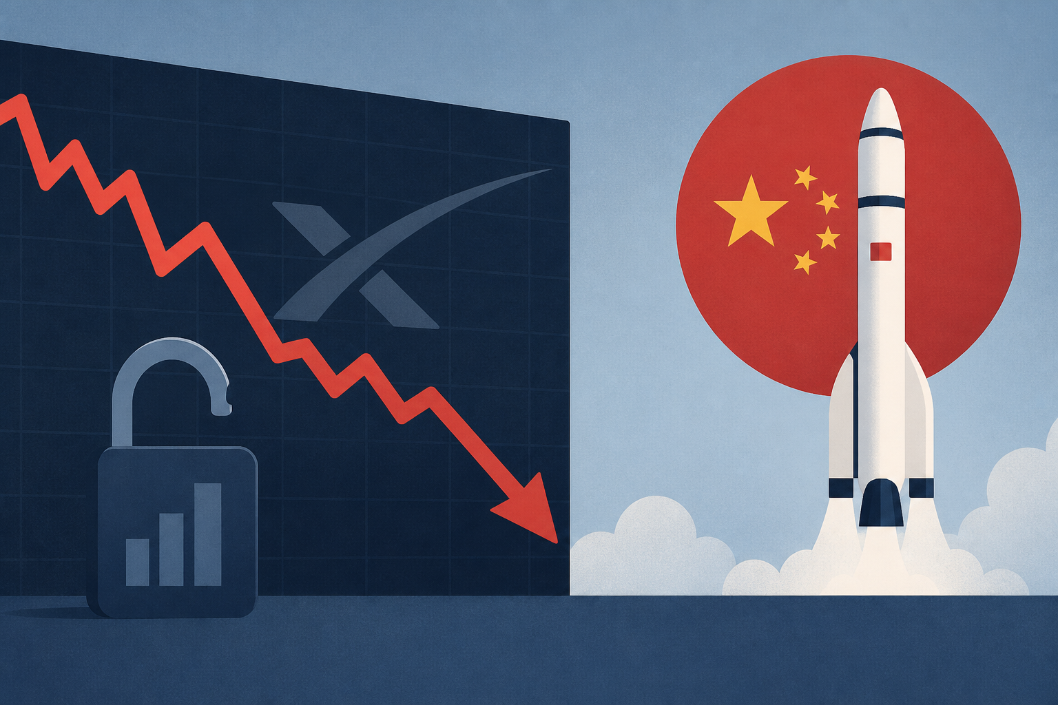 SpaceX stock down for week following share unlock, big rocket news from China