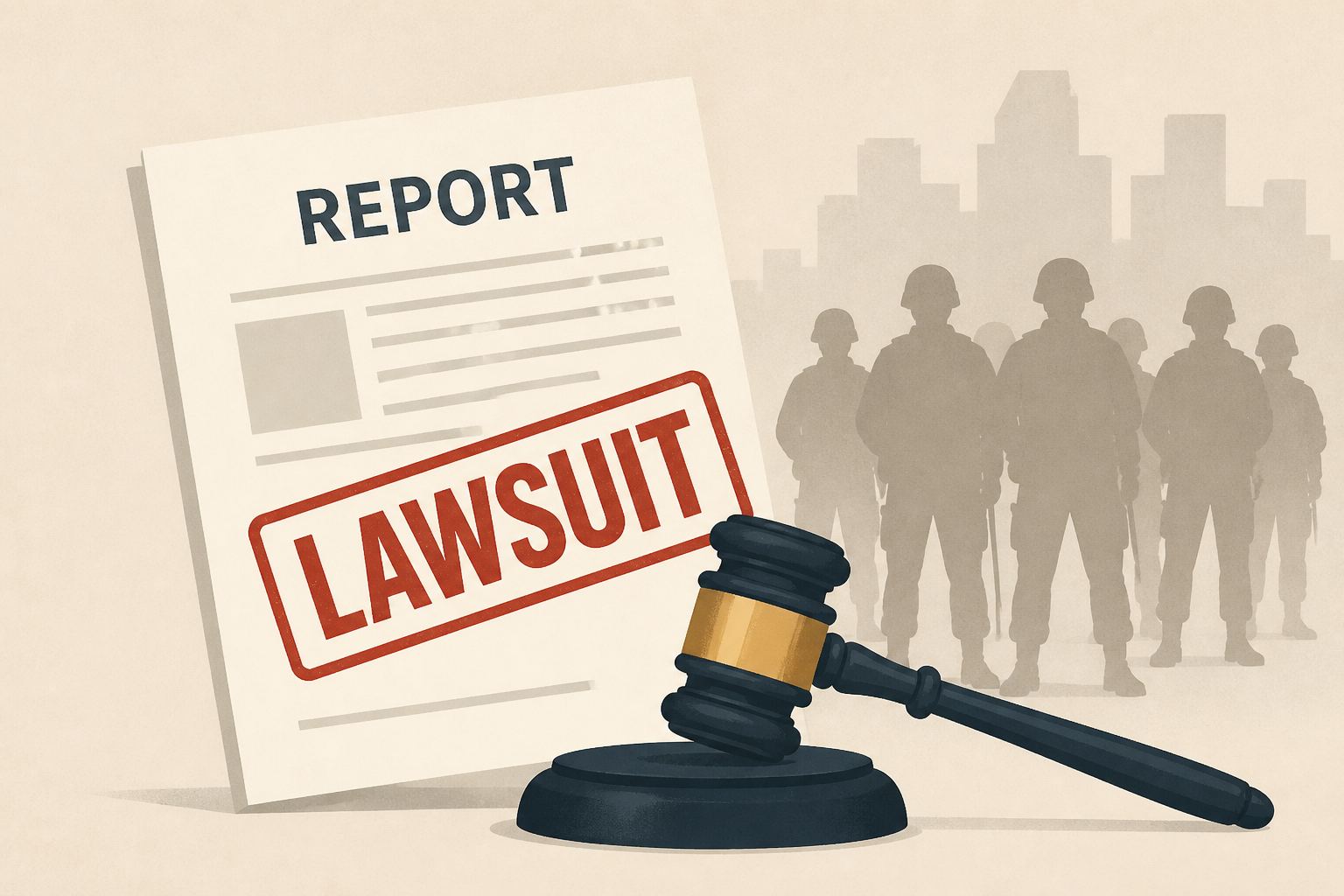 Trump threatens lawsuit over report on National Guard deployments