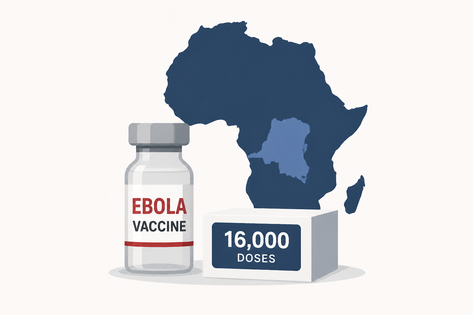 Congo receives first 16,000 doses of possible Ebola vaccine