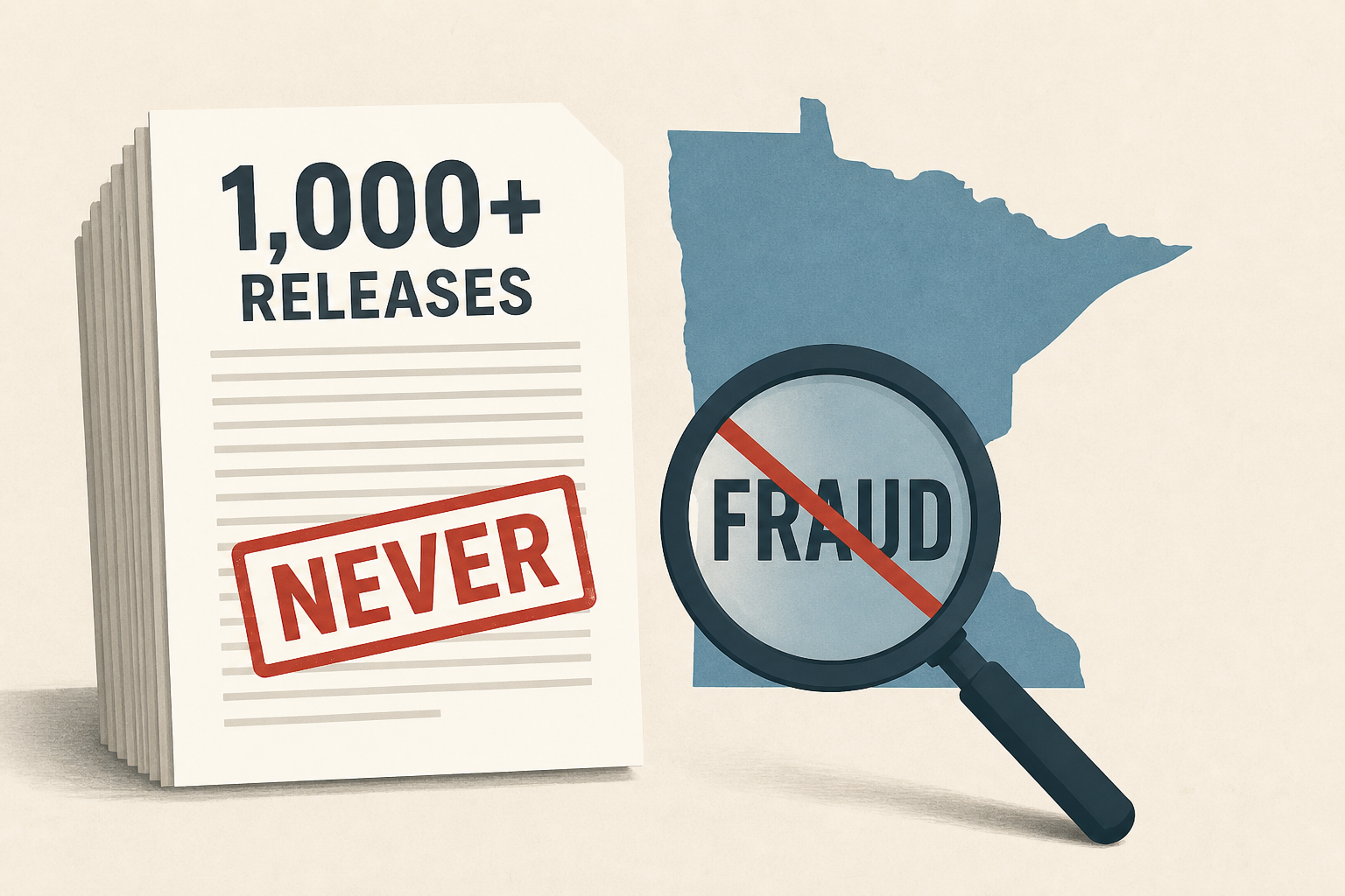 Amy Klobuchar never mentioned Minnesota fraud in over 1,000 releases