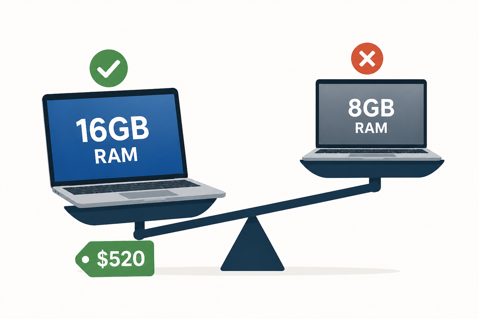 An okay laptop with 16GB of RAM is better than a nice laptop with 8GB, and this $520 HP OmniBook proves it