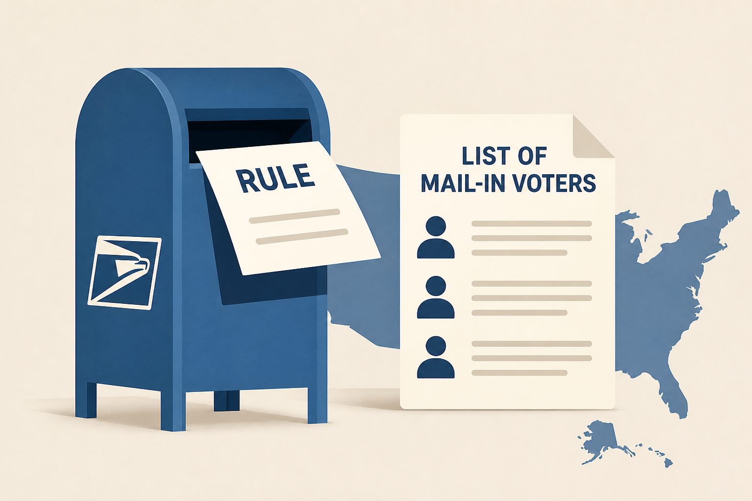 USPS publishes rule requiring states to provide list of mail-in voters