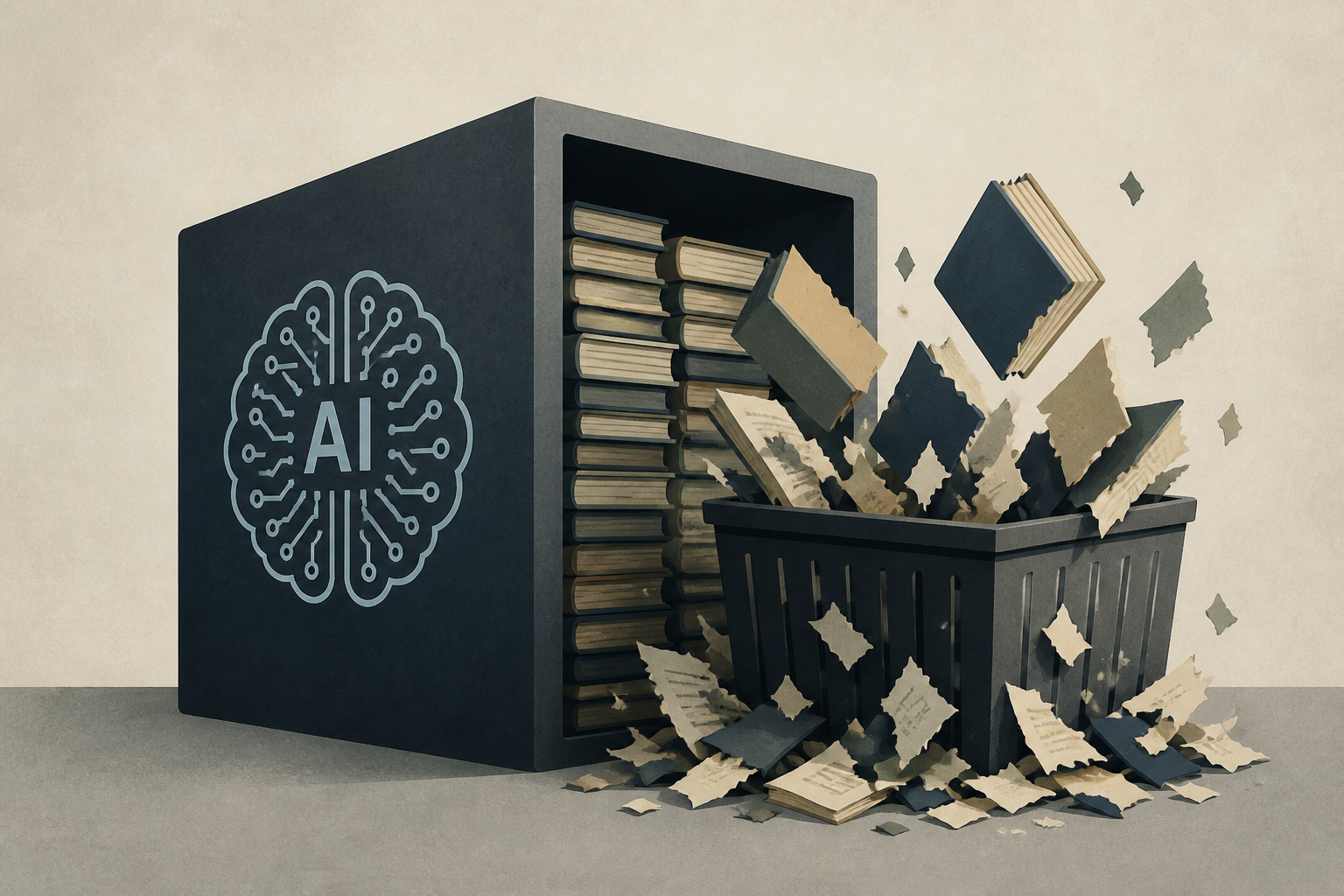 AI companies accused of hoarding and destroying millions of books