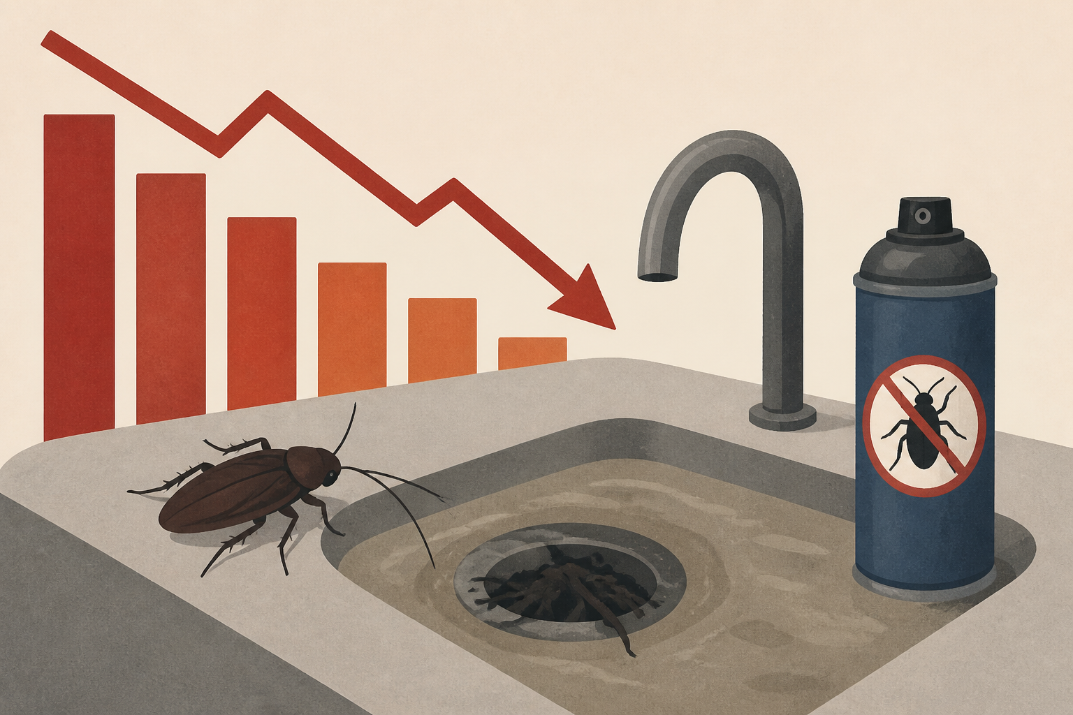 Roaches, insecticide, and clogged sink behind lowest scores of the week