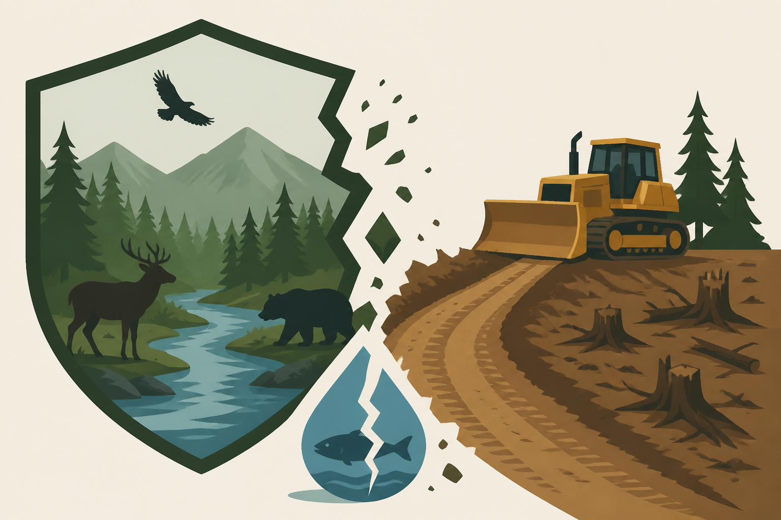 Dismantling the Roadless Rule threatens to disrupt wildlife and water in US