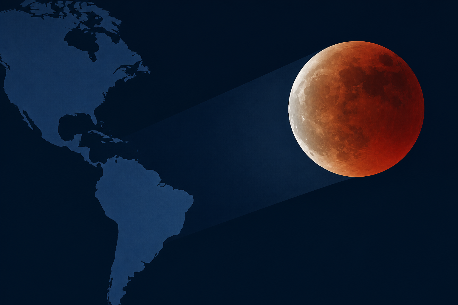 Lunar eclipse will be seen from the Americas
