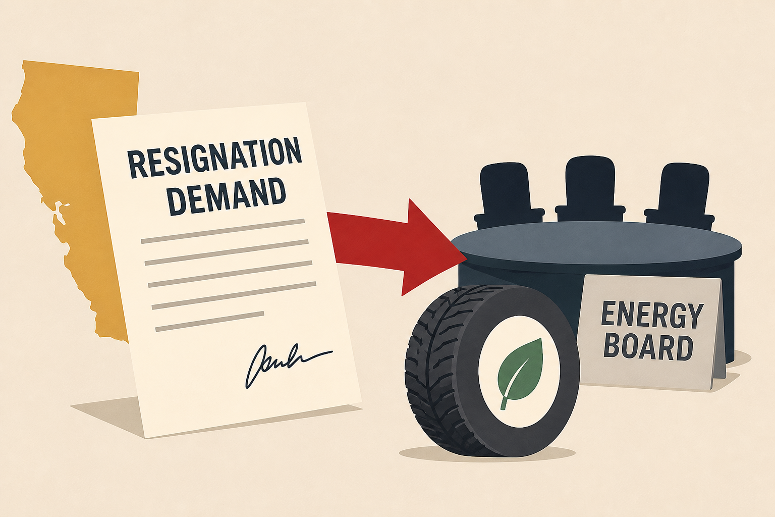 California senator demands resignation of energy board over tire rule