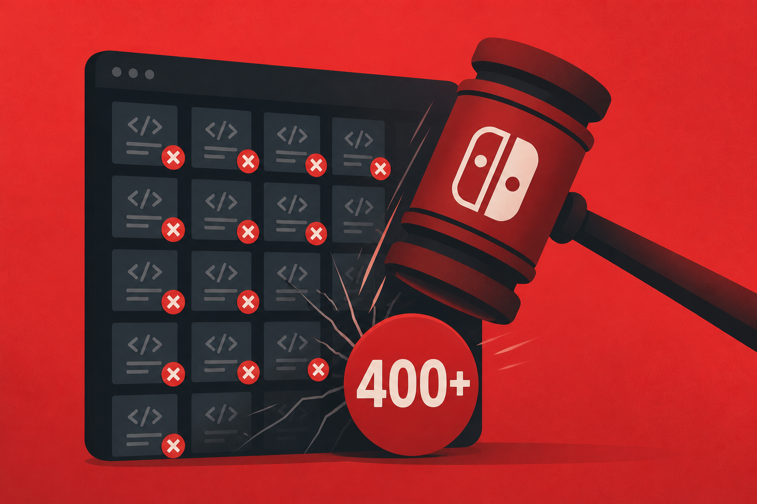 Nintendo takes down over 400 Switch emulator repositories in a single day
