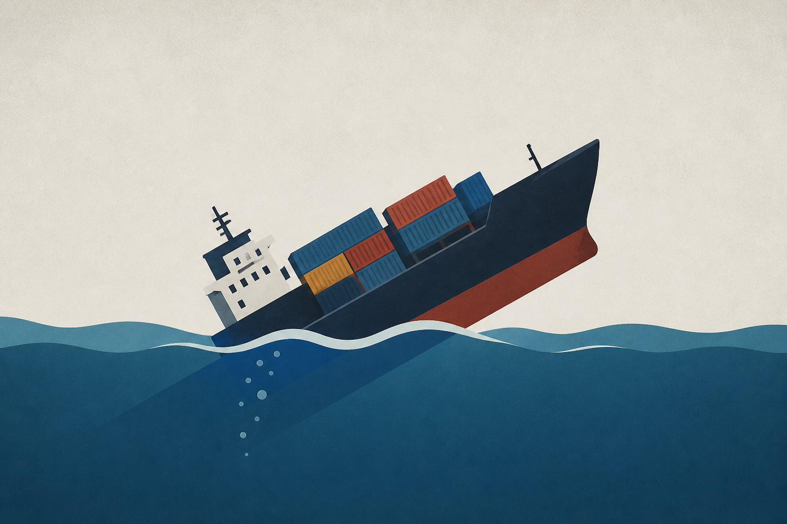 Cargo vessel sinks off Indian coast