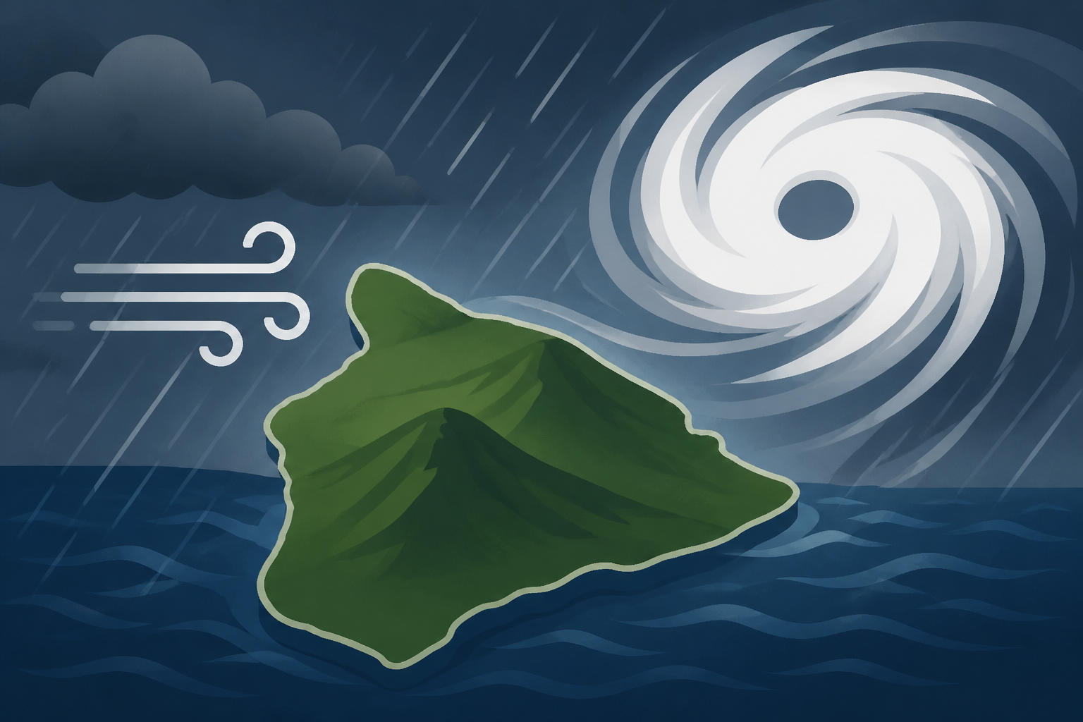 First Alert Forecast: Tropical Storm Moke expected to bring heavy rain, gusty winds to the Big Island today