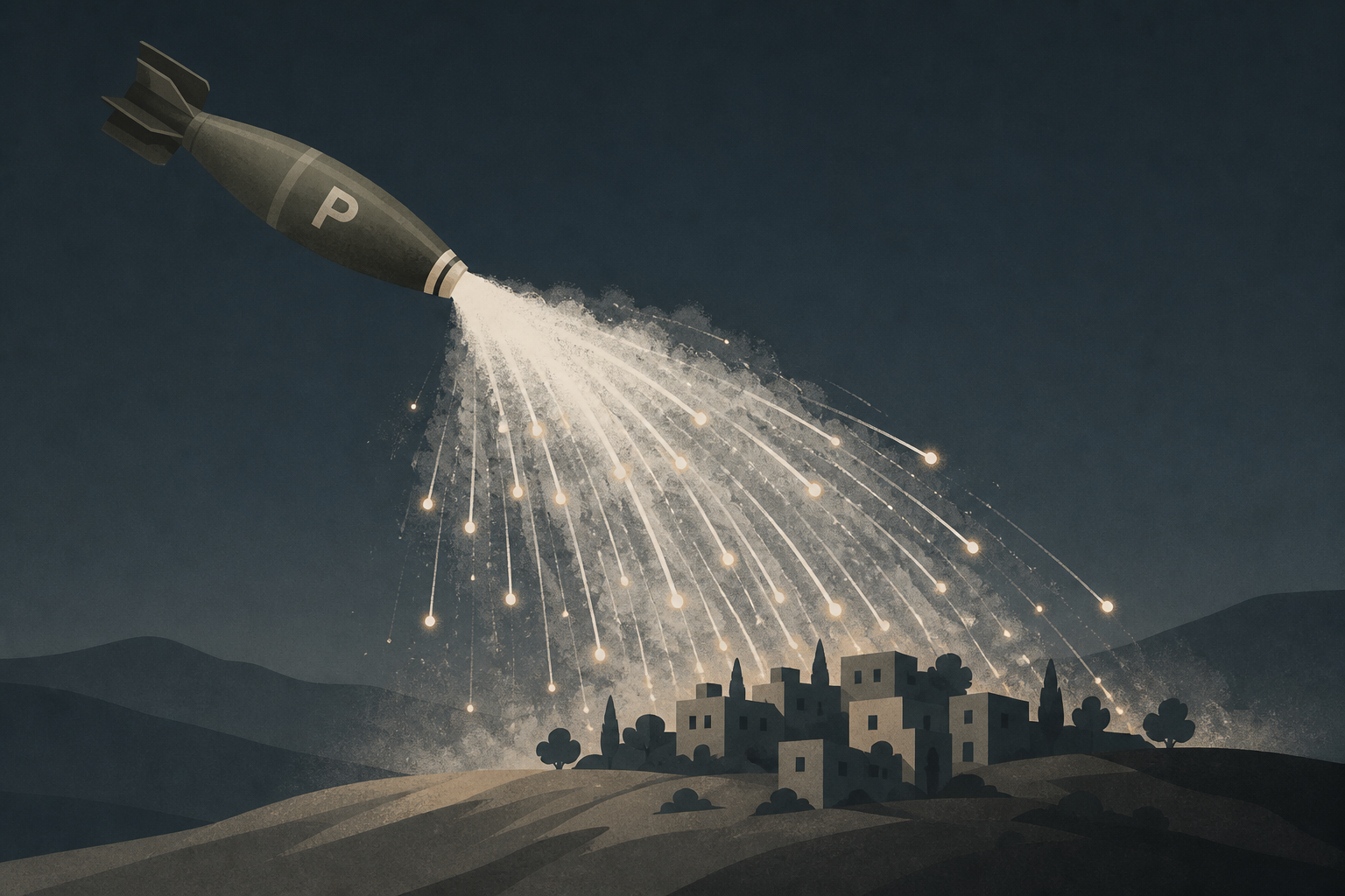 Israeli forces reportedly use phosphorus shells in attacks on southern Lebanon