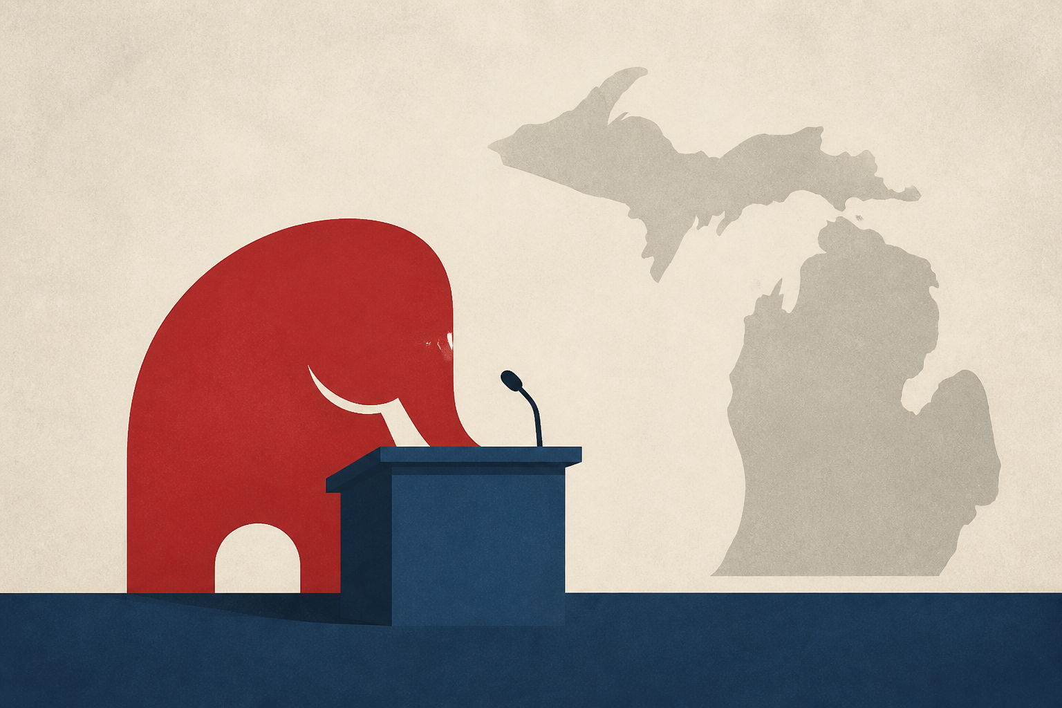 Trump barely mentioned at Michigan GOP nominating convention