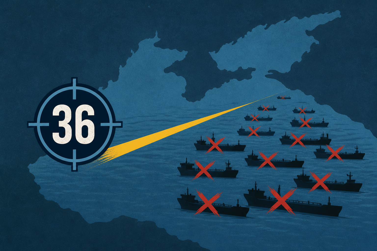 Ukraine’s USF strike 36 Russian shadow fleet vessels in Black and Azov Seas in August