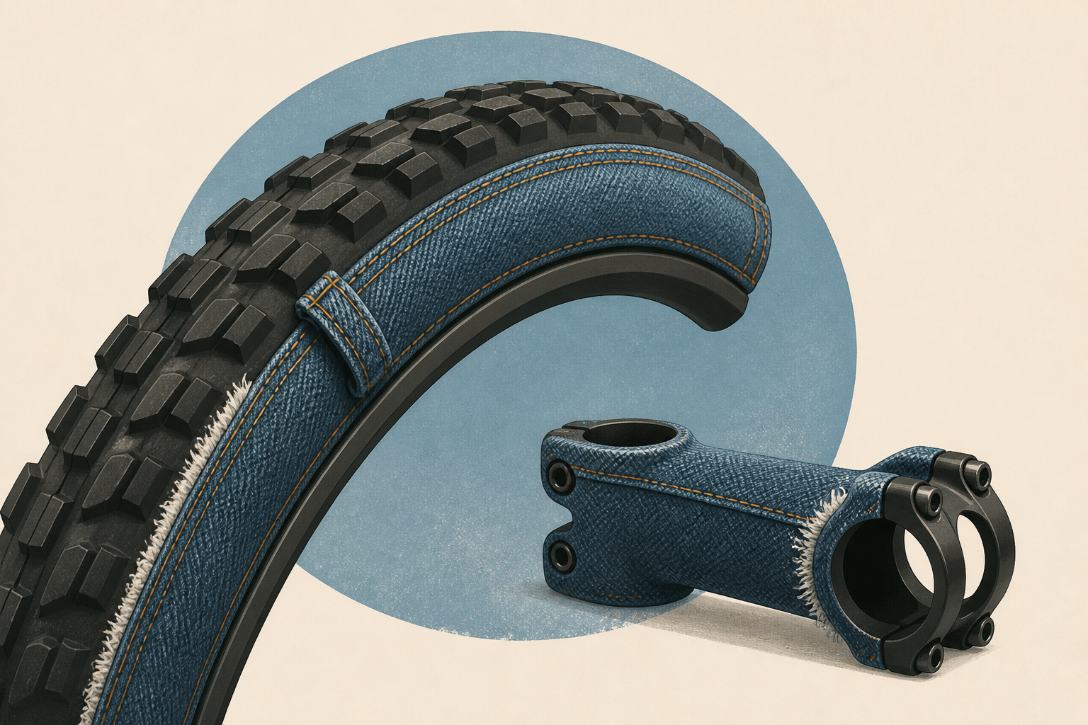 Denim Sidewalls? Teravail Shows New Jorts-Inspired Tires & Prototype Stems at MADE