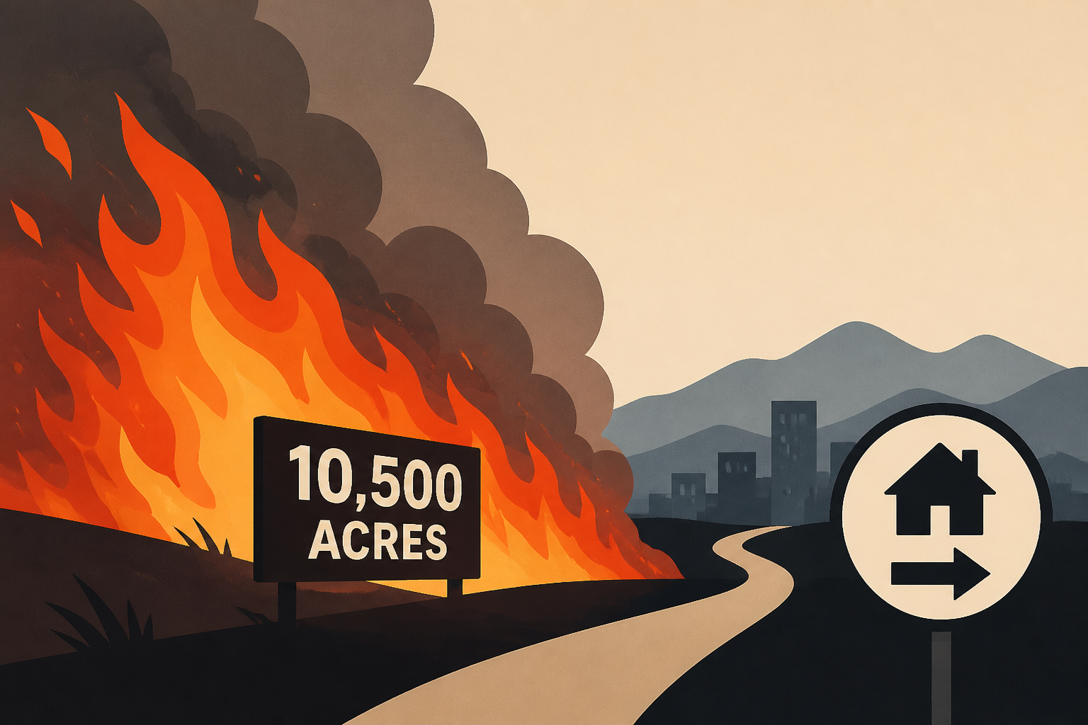 Hawk Fire explodes to 10,500 acres near Reno, forcing evacuations