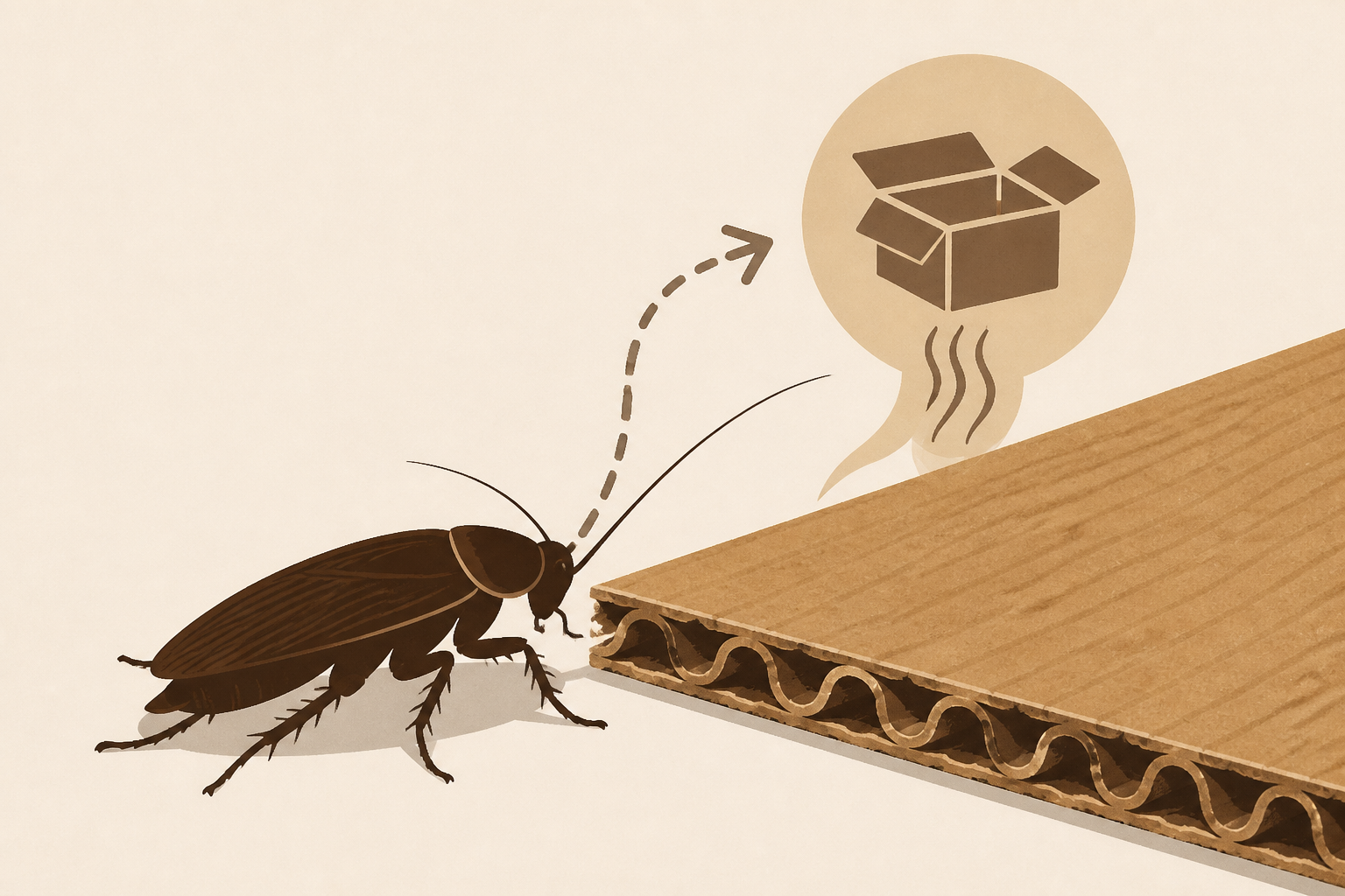 Cockroaches Are Attracted To Cardboard. Here's Why.