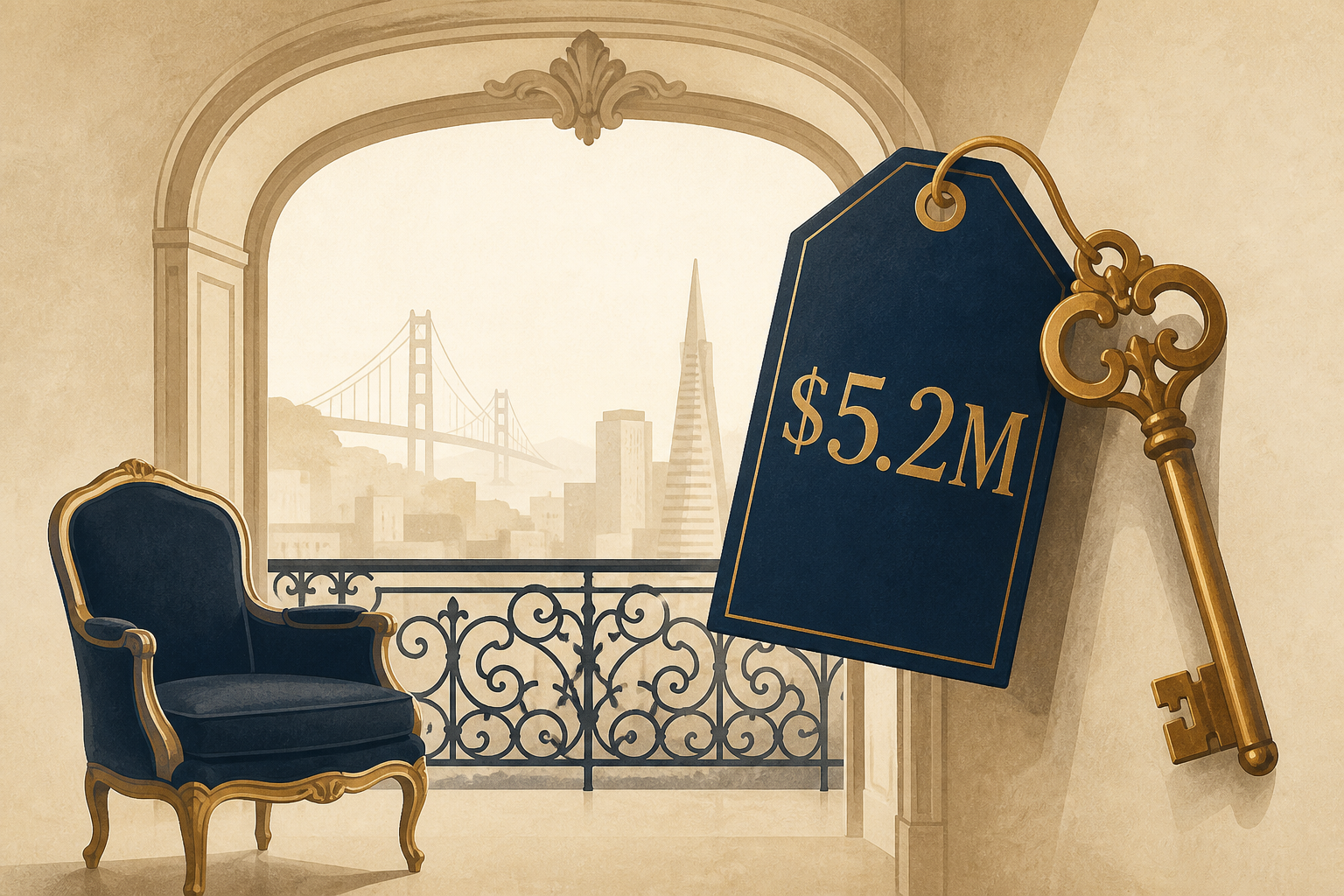 A $5.2M San Francisco condo offers a glimpse of old-world opulence