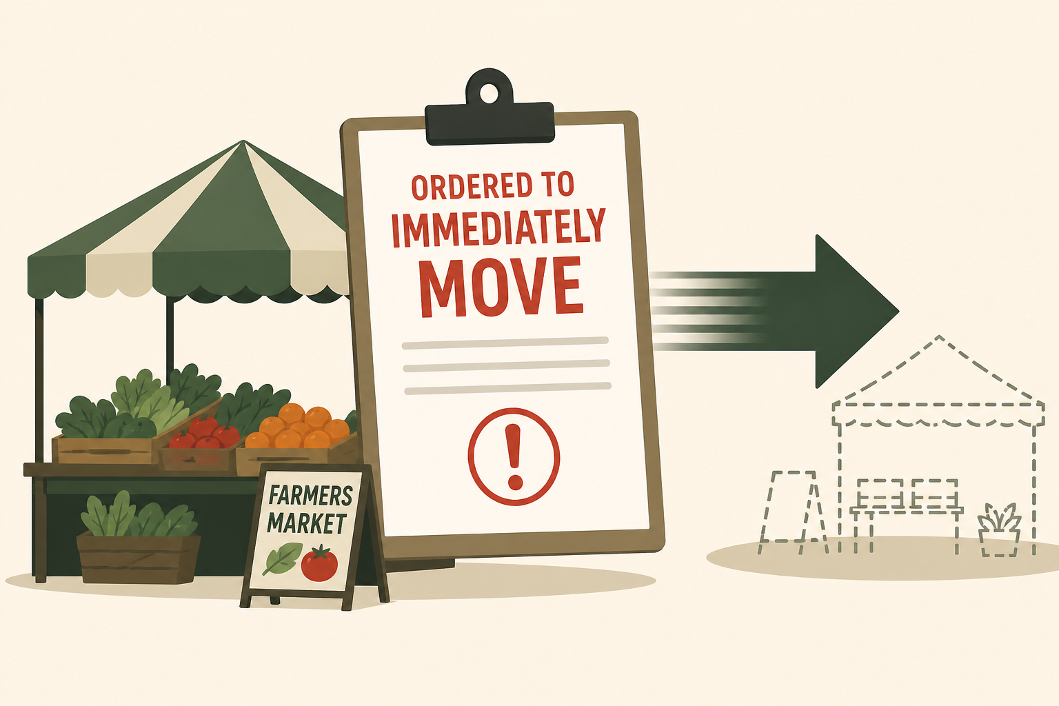 Malibu farmers market ordered to immediately move