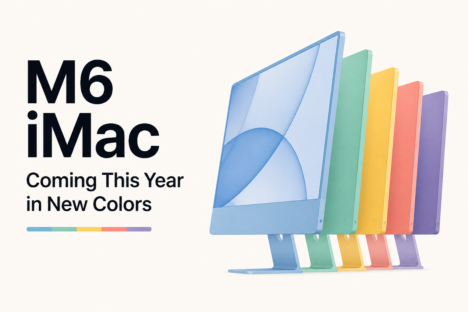 M6 iMac Coming This Year in New Colors