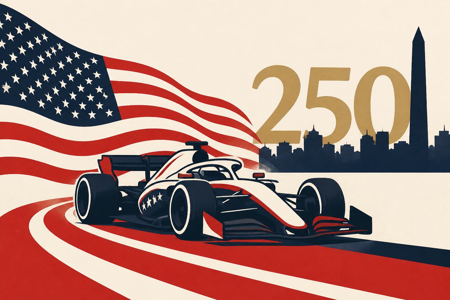 Trump’s aide Natalie Harp, son Eric and MAGA inner circle join president and Melania for Freedom 250 Grand Prix