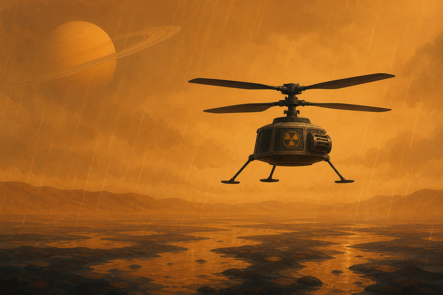 8 Years from Now, NASA Will Send a Nuclear-Powered Helicopter Into Titan's Atmosphere Where It Rains Methane