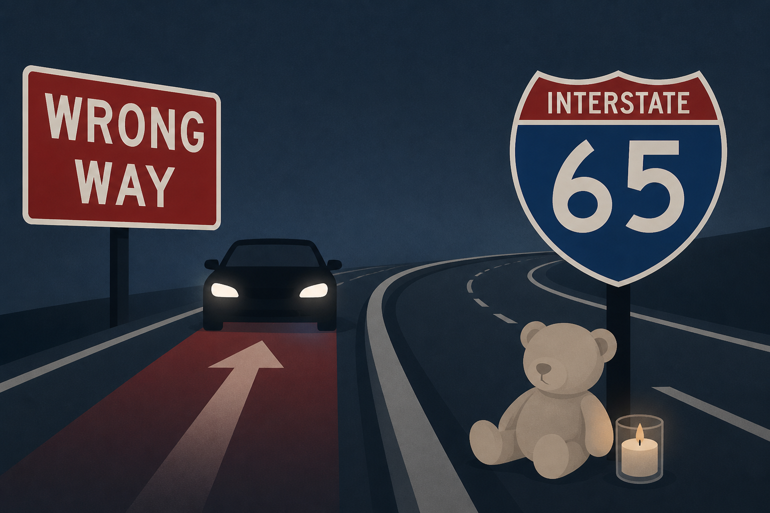 3 people killed, including 1-year-old, in wrong-way crash on I-65 in southern Indiana