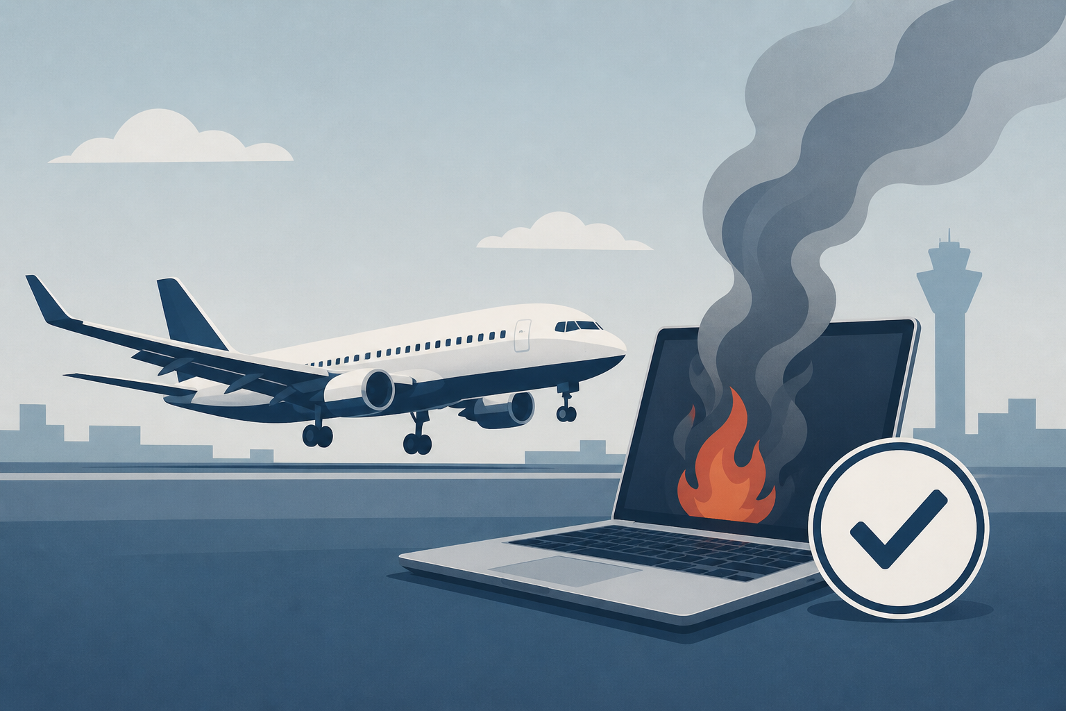 American Airlines flight lands safely at DFW after laptop fire injury