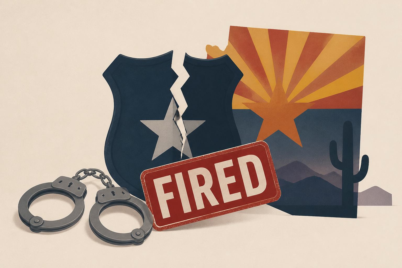 Arizona police officers arrested and fired after violent, unreported traffic stop