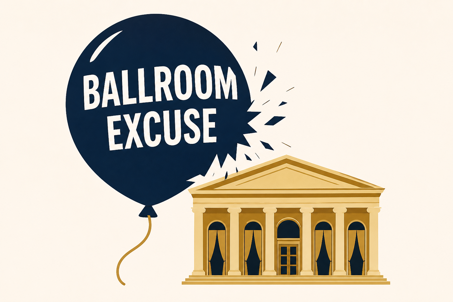Insiders Blow Up Trump’s New Ballroom Excuse